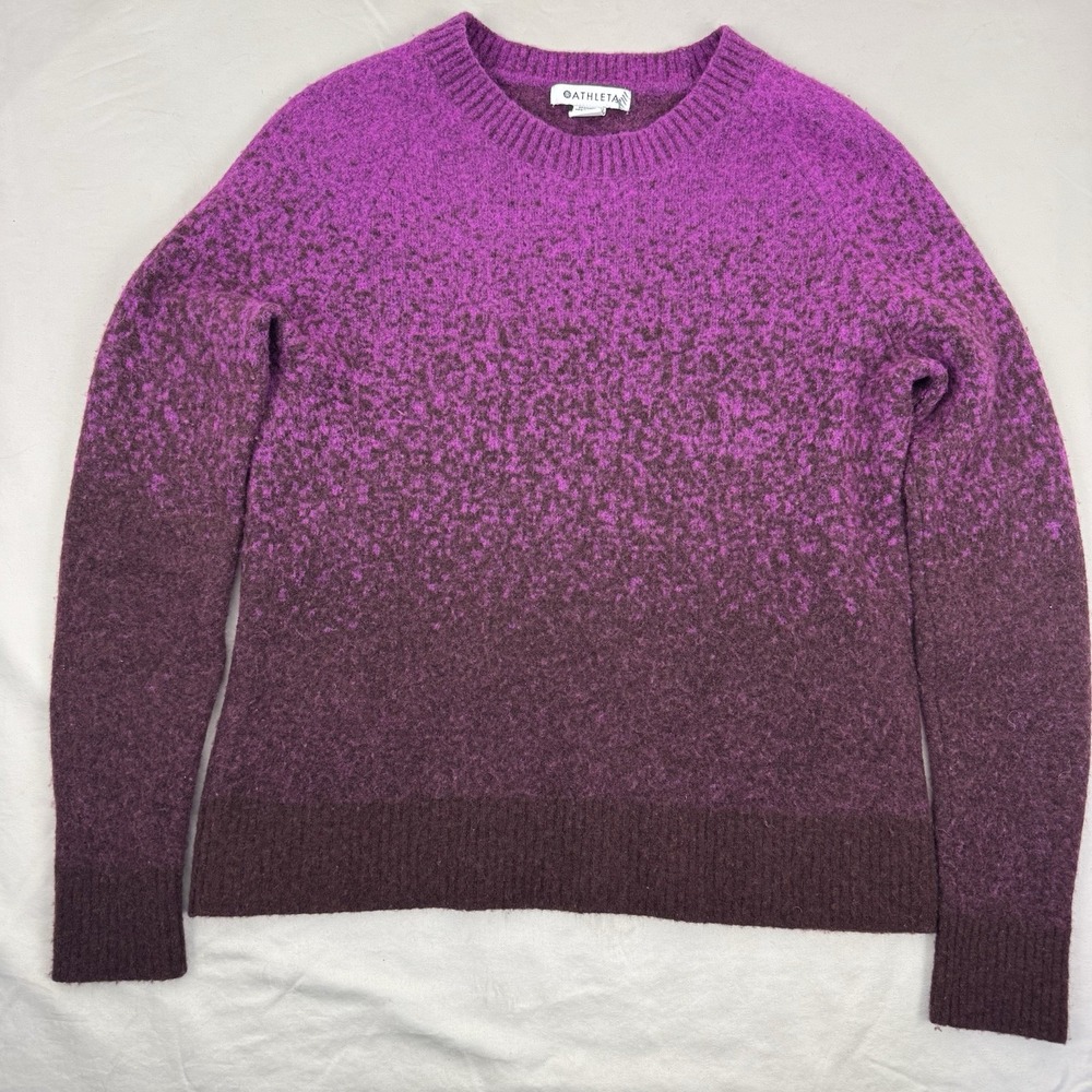 ATHLETA Jacquard‎ Crew Sweater Womens Wool Pullover top - XXS